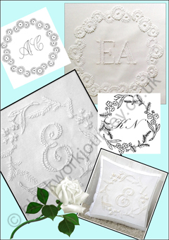 PR0036 - Whitework Ring Pillows - 5.00 GBP